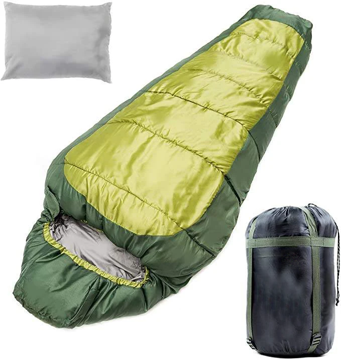 Travel Compact Compression Sack Warm, Washable Sleeping Bag