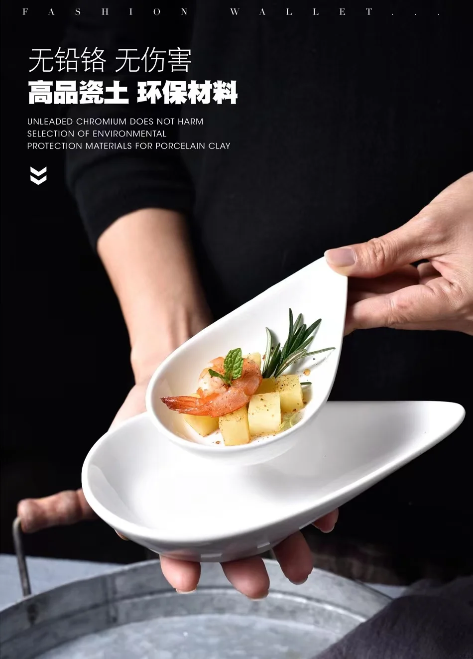 YARNOW 6 Unids Estilo Japonés Patrón de Un Color Diseño Elegante Platos de Salsa de Cerámica Mate Plato Platos de Condimentos Cuencos de Soja Blanco 