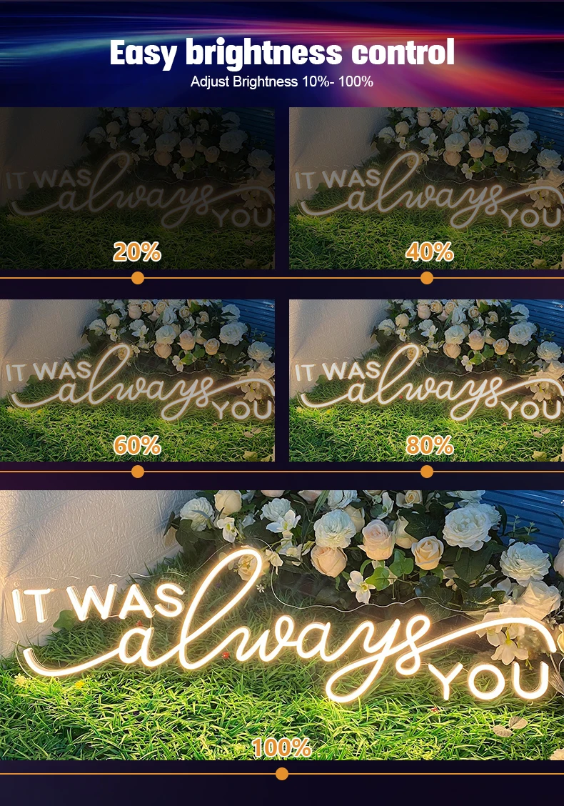 product custom usb powered neon light sign pvc 3d led signs with adjustable brightness for outdoor wedding party home decor model logo-12