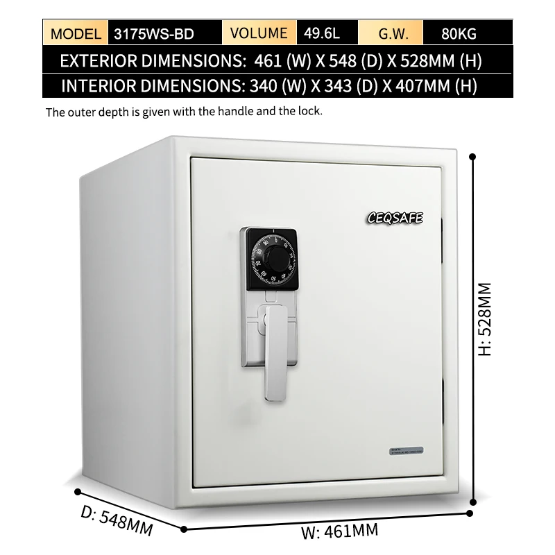 CEQSAFE Manufacturer Hotel Electronic Metal Safe Digital Smart Fireproof Safe Box factory