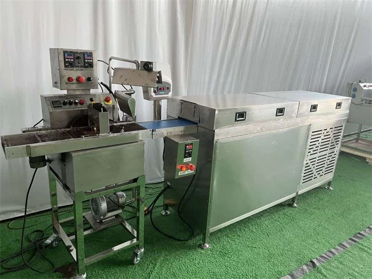 2023 Table Top Mini Chocolate Enrobing Coating Machine Small Chocolate