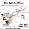 Raw/brushed/polished valved catback with tips