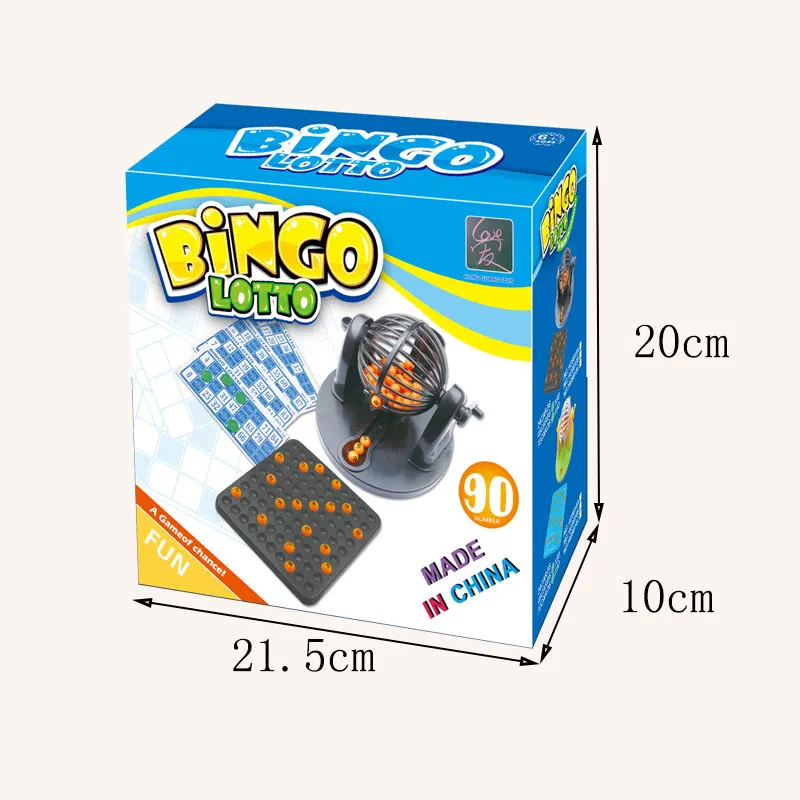 Высококачественный пластиковый бинго 90 цифр мяч 24 карты детская игра бинго для 3 + детей