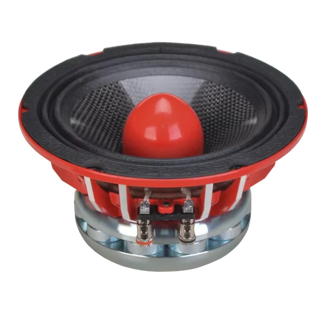 SPL Competition Midrange Speaker 112Hz-10KHz 6.5 Inch Car Speaker Red Bullet Shallow Mount Car Audio Driver