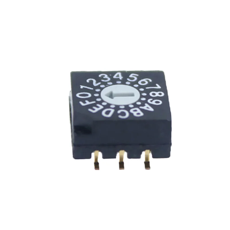 Manual Change Over Coded Switch 10 Position SMD Rotary Dip Switch 6 Pins