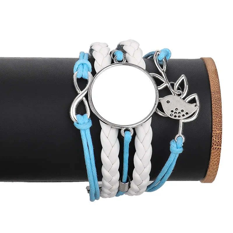 20pcs Blank Sublimation Woven Bracelet Fashion DIY Custom Gifts | eBay