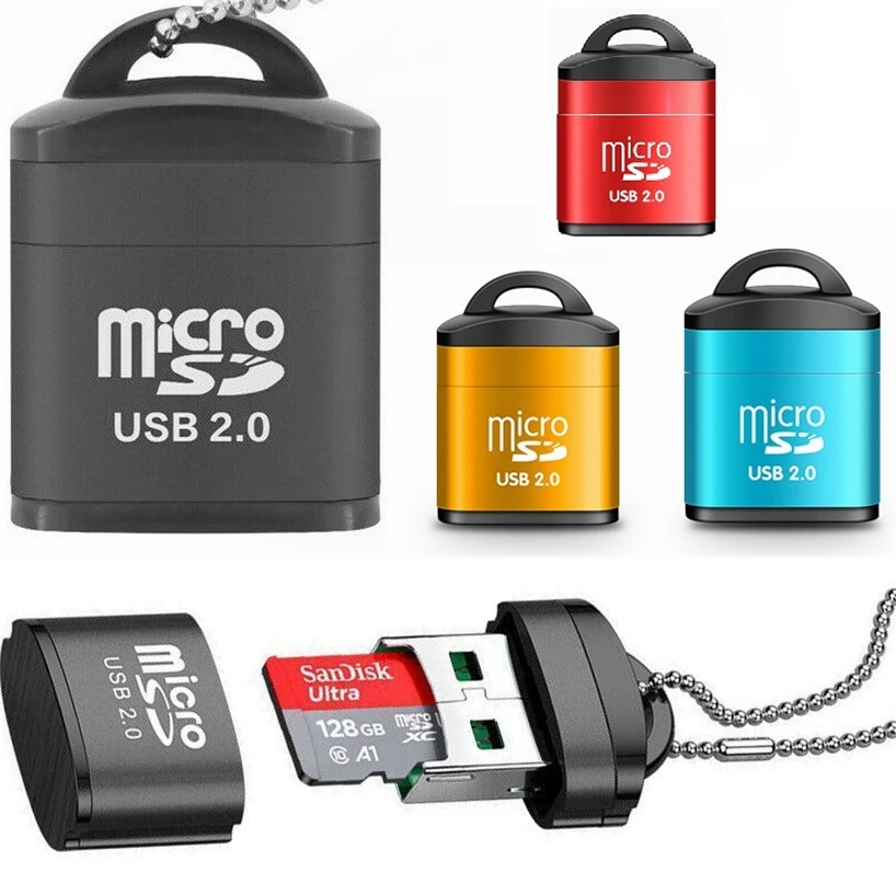Wholesale Mini USB 2.0 Card Reader With Plastic Lid Key Chain Micro SD TF Memory Card OTG Adapter For PC Laptop Camera From m.alibaba.com