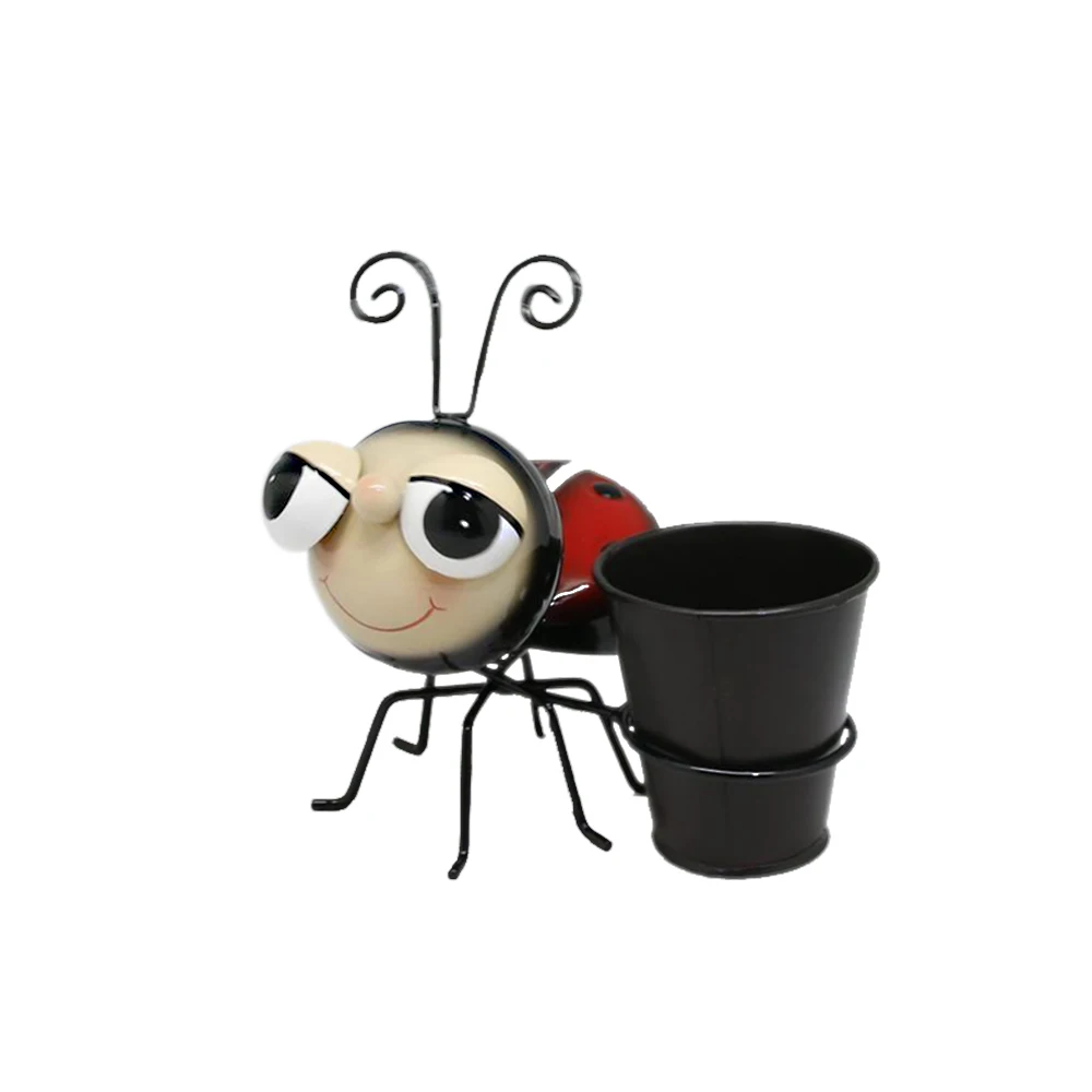 3 Models Cute Home Metal Beetle Flower Pot SG91909-5A