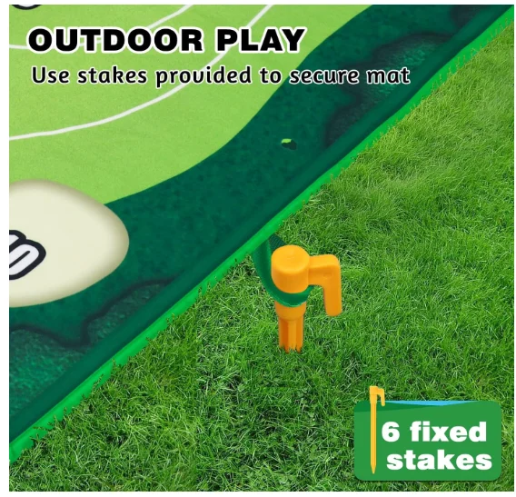 Chipping Golf and Dart Practice Mats Golf Game Training Mat Games for Family Kids Stick Chip Golf Set Backyard Game