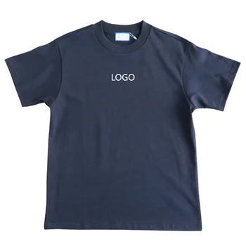 High Quality Custom Logo thickness Round Neck 100% Cotton 400GSM heavy weight oversized-t-shirt