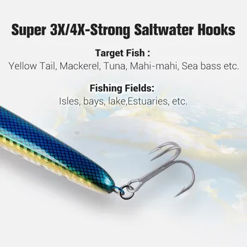 For Nobby Luya ABS Sea Fishing Pencil Lure 115mm/64g Submerged Hard Bait Long-Distance Boat Bait – Pencil – view 5