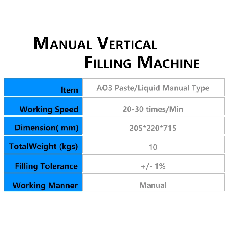 Small Manual Perfume Shampoo Sauce Cream Honey Milk Juice Water Paste Liquid Filling Machine Semi Automatic - Image 2