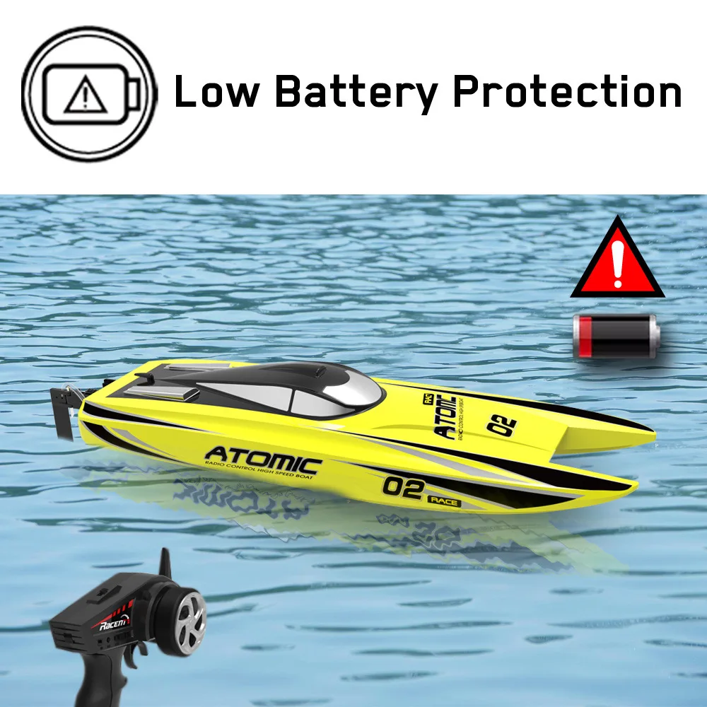 Original Volantex Rc Vector 70 Boat 792-4 70cm ATOMIC Brushless High Speed Racing 60KM/H RC Boats ( PNP or RTR 2.4GHz) for Gift