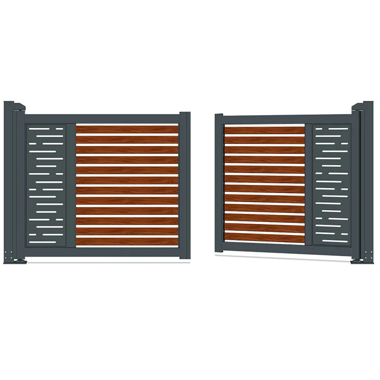 Hot Selling Cheap  New Design Slat Gate  Iron Gate Courtyard Gate for House
