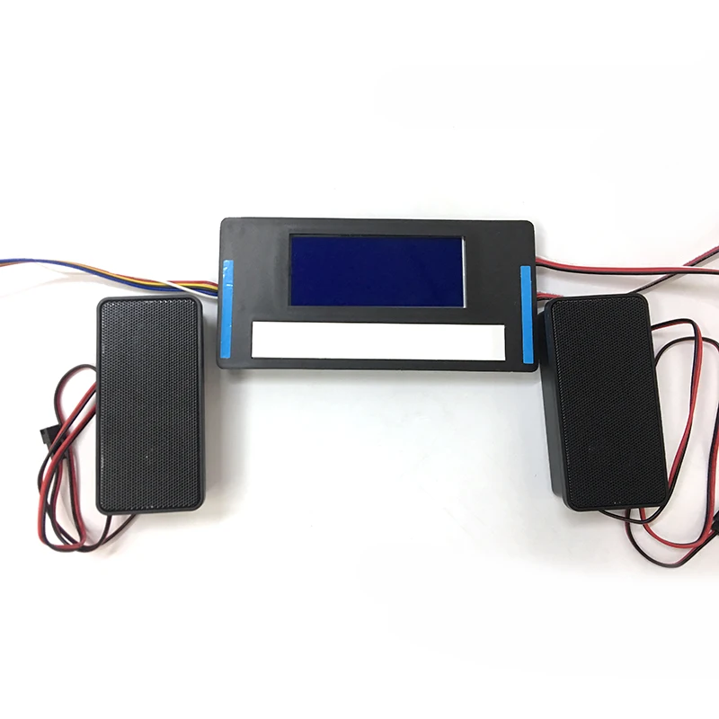 Toophick Pro LED Mirror Light On-Off Touch Switch Time Temperature Display for Bluetooth Music Player Defogger Control Blue