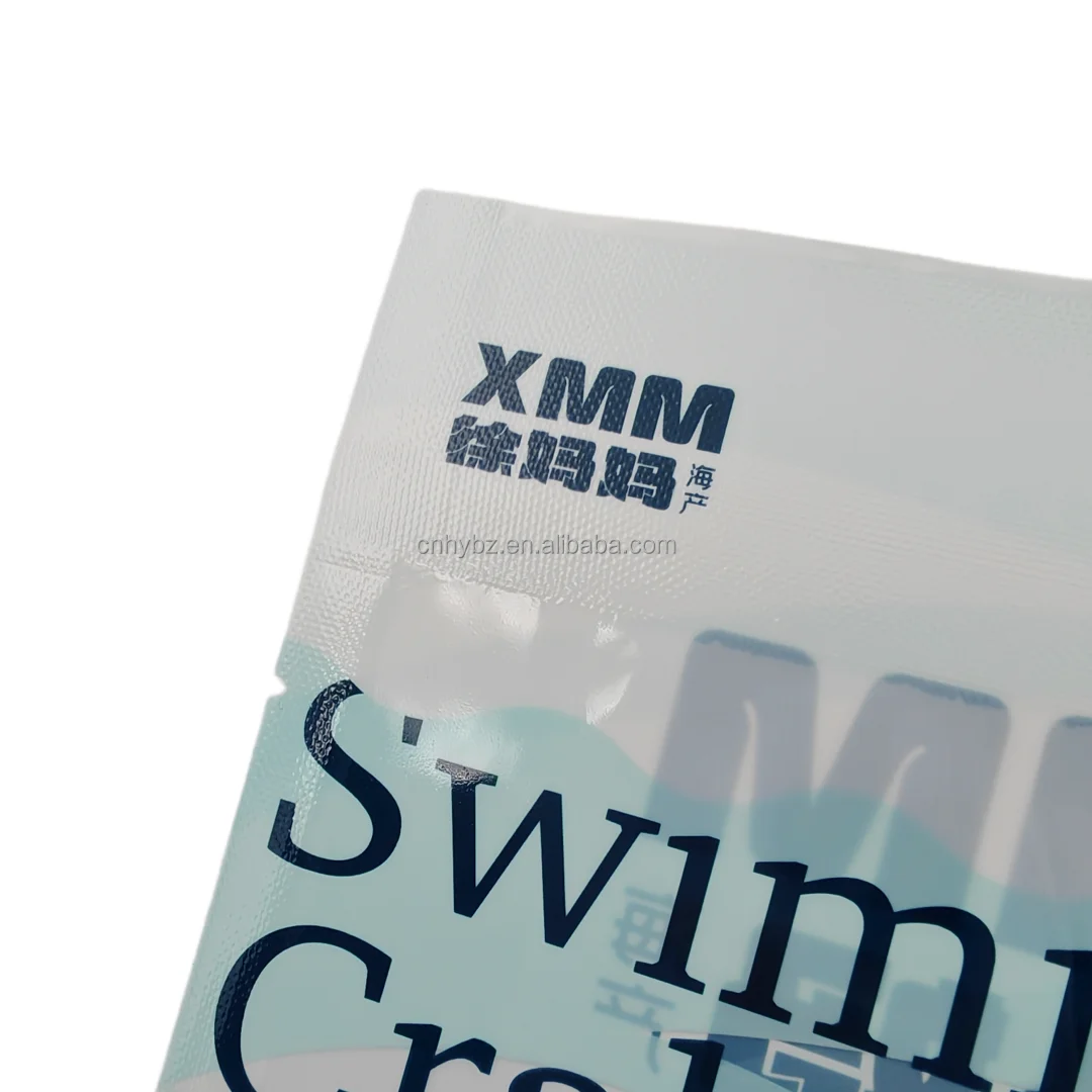 Custom Design 18 Degrees Celsius Frozen Food Plastic Bag 250g Marine