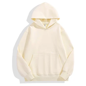High Quality Cotton Oversize hoodies unisex heavyweight Fleece Drop Shoulder Plain Blank Custom men's hoodies & sweatshirts