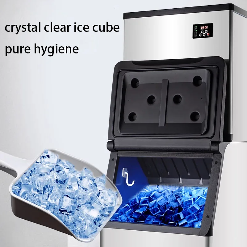 Ice Maker Commercial 200kg1000kg Fully Automatic Milk Tea Shop Bar