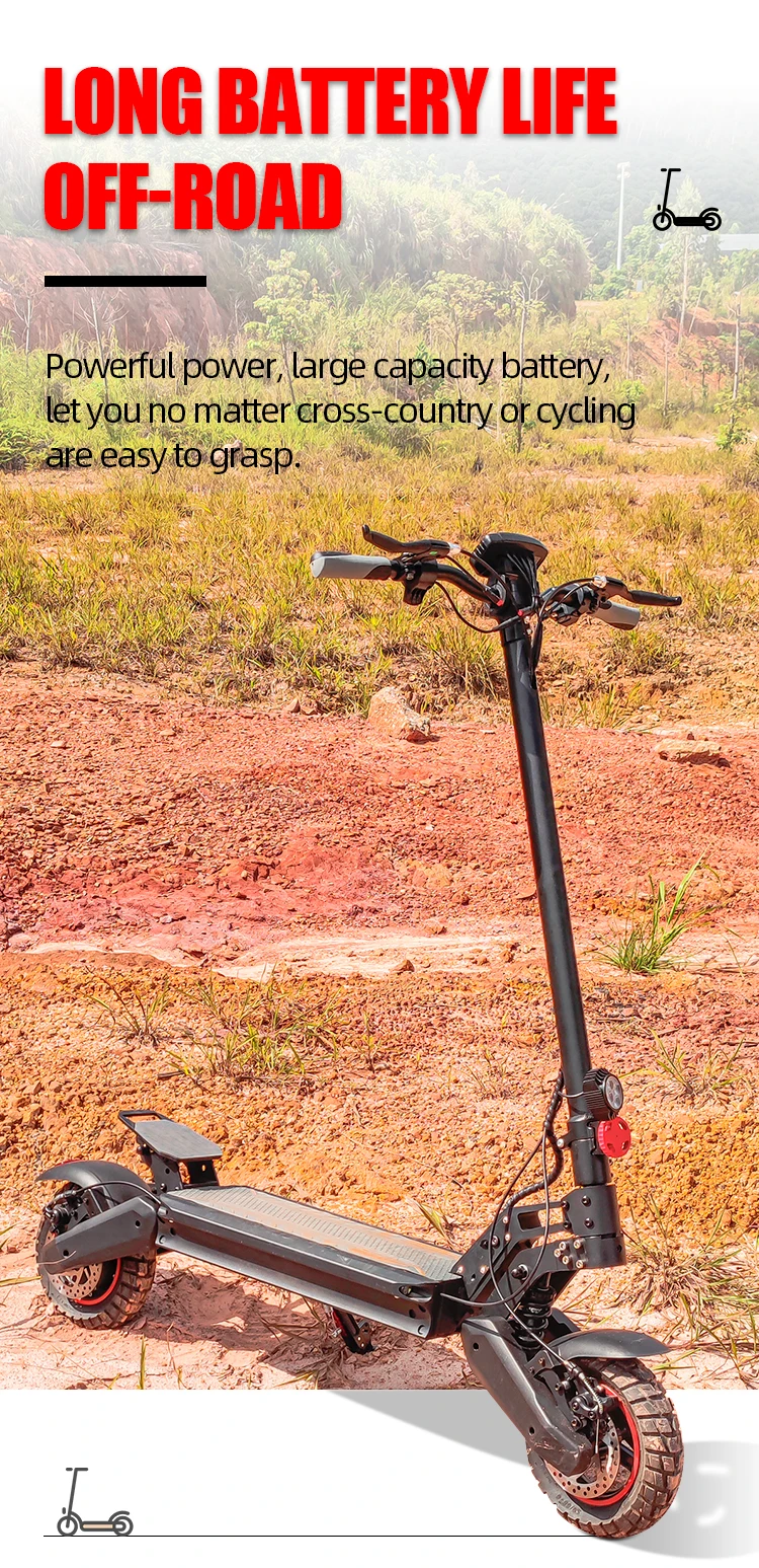 Wholesale 1000w 2 Wheels Electric Scooter For Adults 60v 20ah Dual