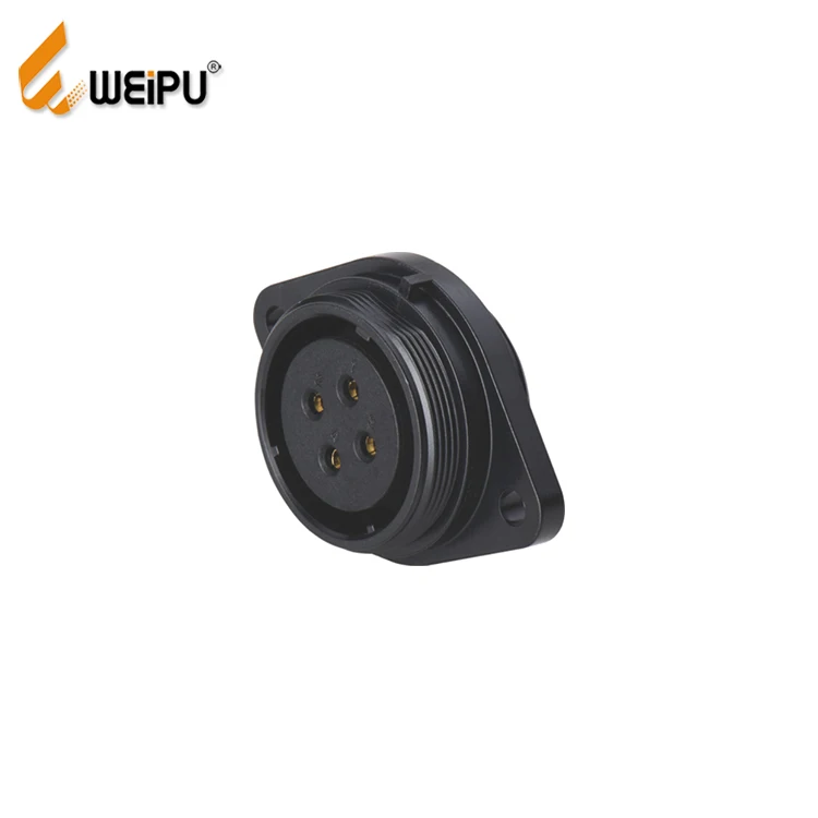 Weipu SP2913/P(S)  2-hole flange receptacle  26 pin terminal cable connector waterproof cable connector ip68