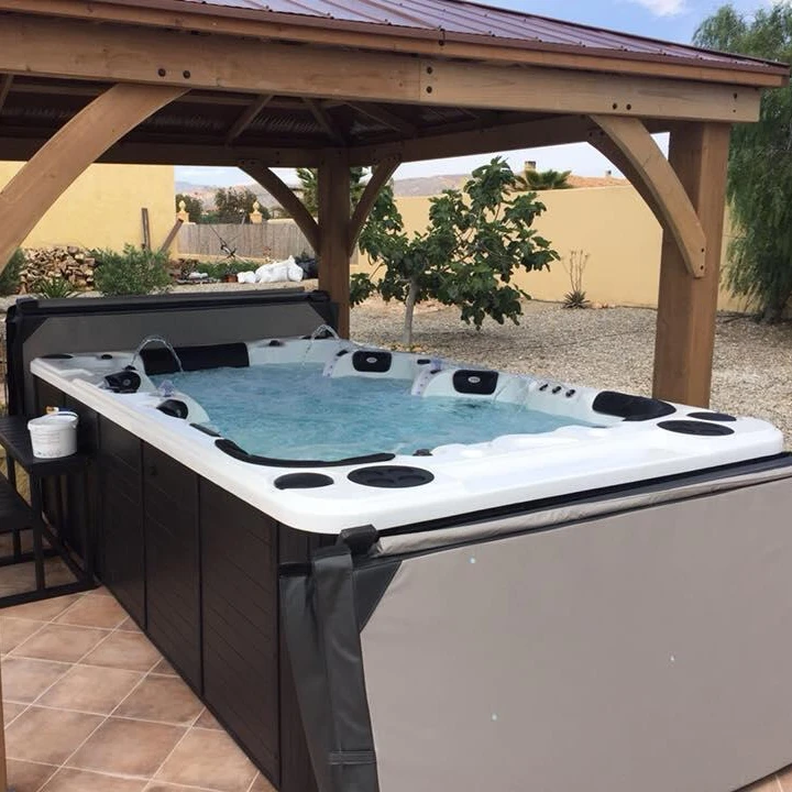 Sunrans 10 Person Large Hottub Hydropool Aqua Sport Swim Spa Pool Outdoor Swimming Pool Balboa Spa Control System