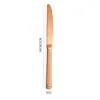 Cuchillo de mesa oro rosa