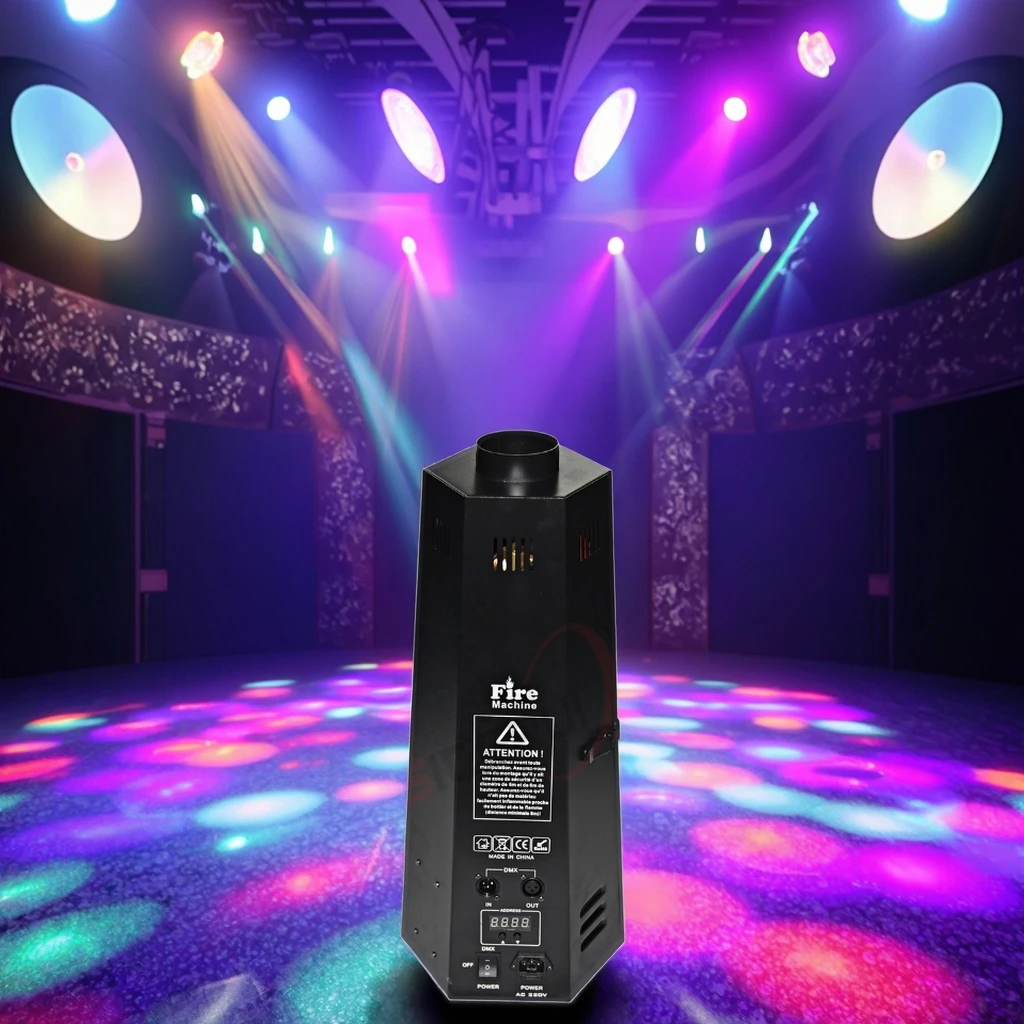 Siterui SFX Hexagon Fire Machine Artificial Fire Party Equipment LCD Dmx 512 Mini Flame Projector for Concert Stage Disco Dj