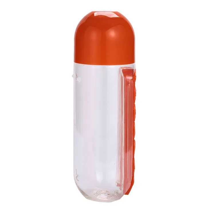 600ml Water Bottle Pill Organizer - China Outdoor Bottle and