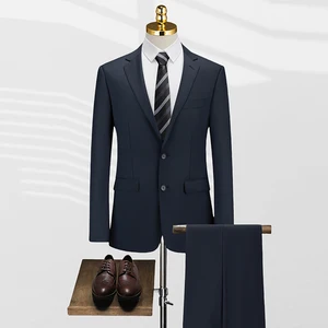 Men's Business Formal Workwear Jacket Single Breasted Breathable and Plus Size for Interviews and Wholsale Clothing