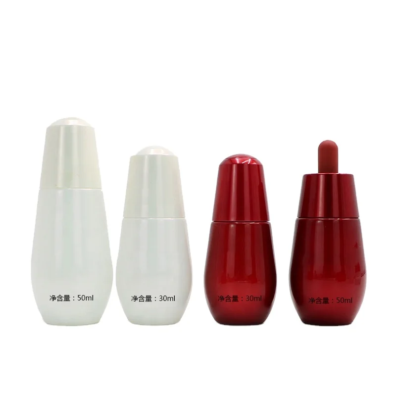 flacon pipette de 30 ml 50 ml petit avec ampoule pour sérum, emballage cosmétique soin beauté, flacon en verre pour huile essentielle, avec pompe doseuse à presser