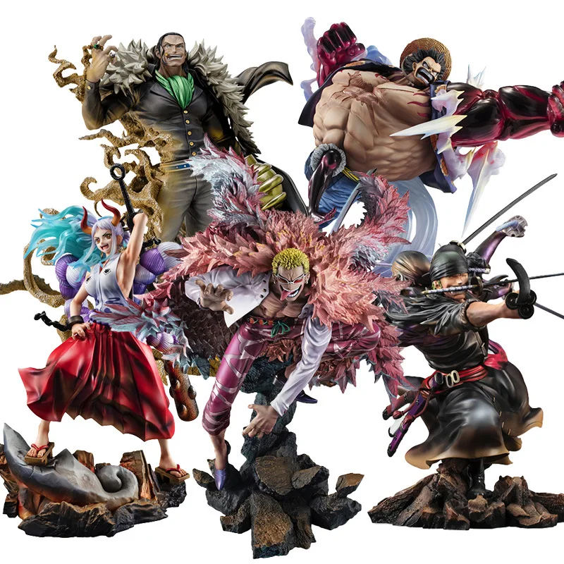 Minrong High Quality One Piece Figure Model Toys Luffy Zoro Yamato Doflamingo Pvc Highgrade Big