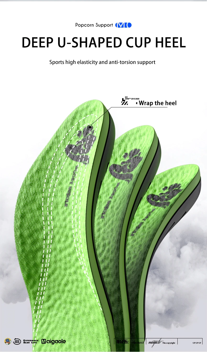 Popcorn ETPU Sports Comfort Insoles with Arch Support