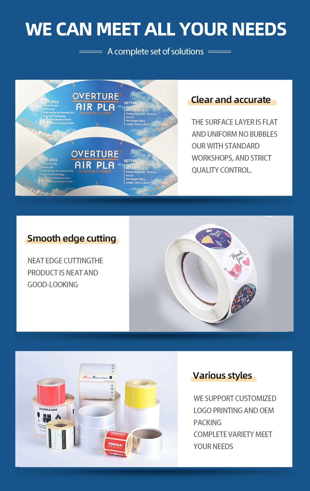 Custom Waterproof Adhesive Shipping Label Sheet Fragile Etiqueta ...