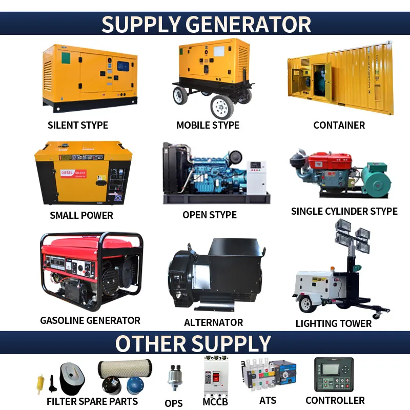 Home Use heavy duty generators Fuel Generator 30kva 70 kva diesel generator Water Cooled Soundproof Diesel Genset for Sale