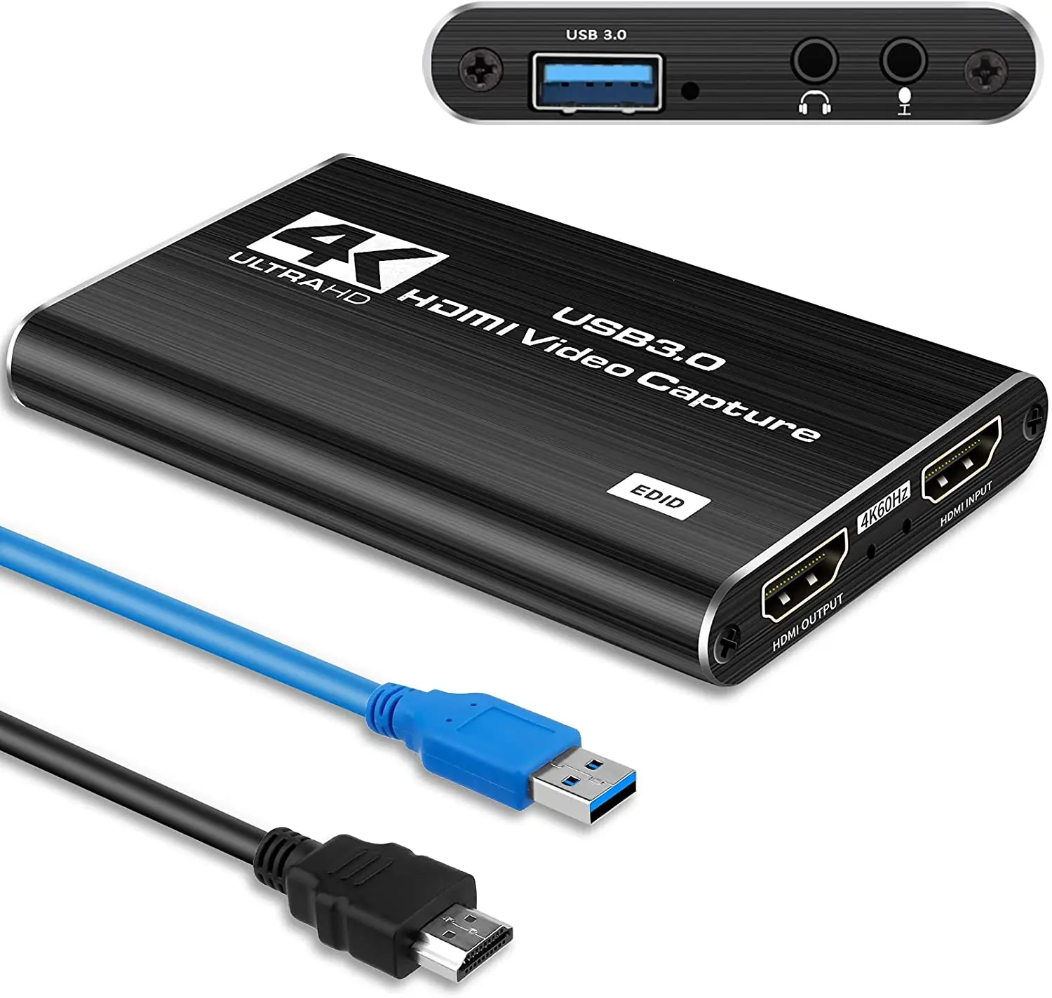 New 4k Audio Video Capture Card Full Hd 1080p Usb 3.0 Hdmi Video Capture  Device For Game Recording Live Streaming Broadcasting - Buy 4k Audio Video  Capture Card,Usb 3.0 Hdmi Video Capture,Hdmi Audio