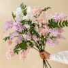 2 pink, 2 light purple, 1 white