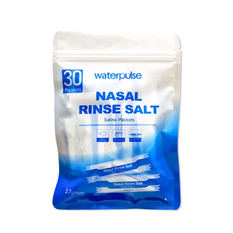 Waterpulse Sinus Rinse Salt Nasal Saline Packets Nose Wash Salt For