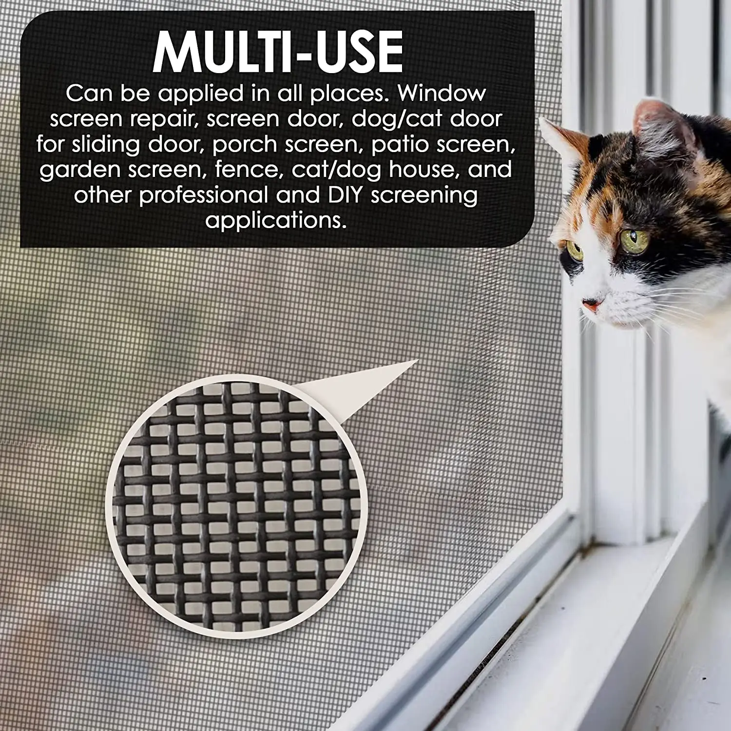 Anti Cat Clawing Proof Pvc Coated Polyester Pet Resistant Screen Mesh