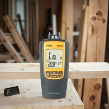 VA8040 Digital Moisture Meter Detector Analyzer Moisture Temperature Tester High Medium Low 7 Material Moisture Content Alerts