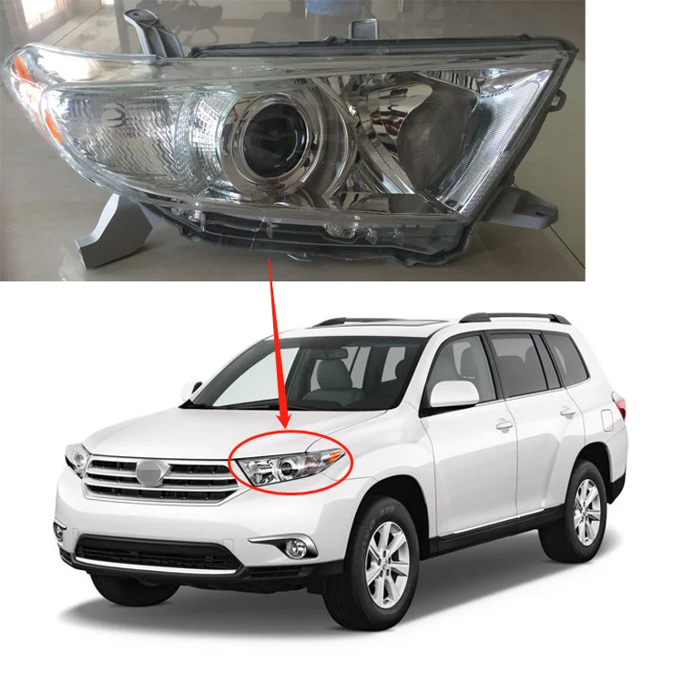 Car Body Parts Headlamp Oem 81170 0e070 81130 0e120 Headlight For Toyota Highlander 2012 2013 
