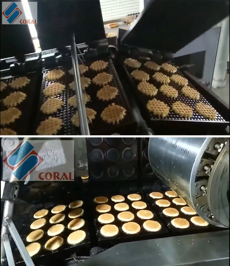 Fully Automatic Waffle Machine Manufacturer / Soft Waffle Production Line on Sale / Waffle Maker