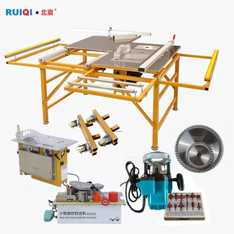 Precision Wood Cutting Multifuncional Dust Free Wood Saw Table  Small Panel Saw Machine Homemade Bandsaw Sawmill Wood Edger
