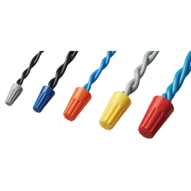 Hot Sale P6 Twist On Wire End-cap Screw-On Wire Connectors with spring insert twist nut-cap