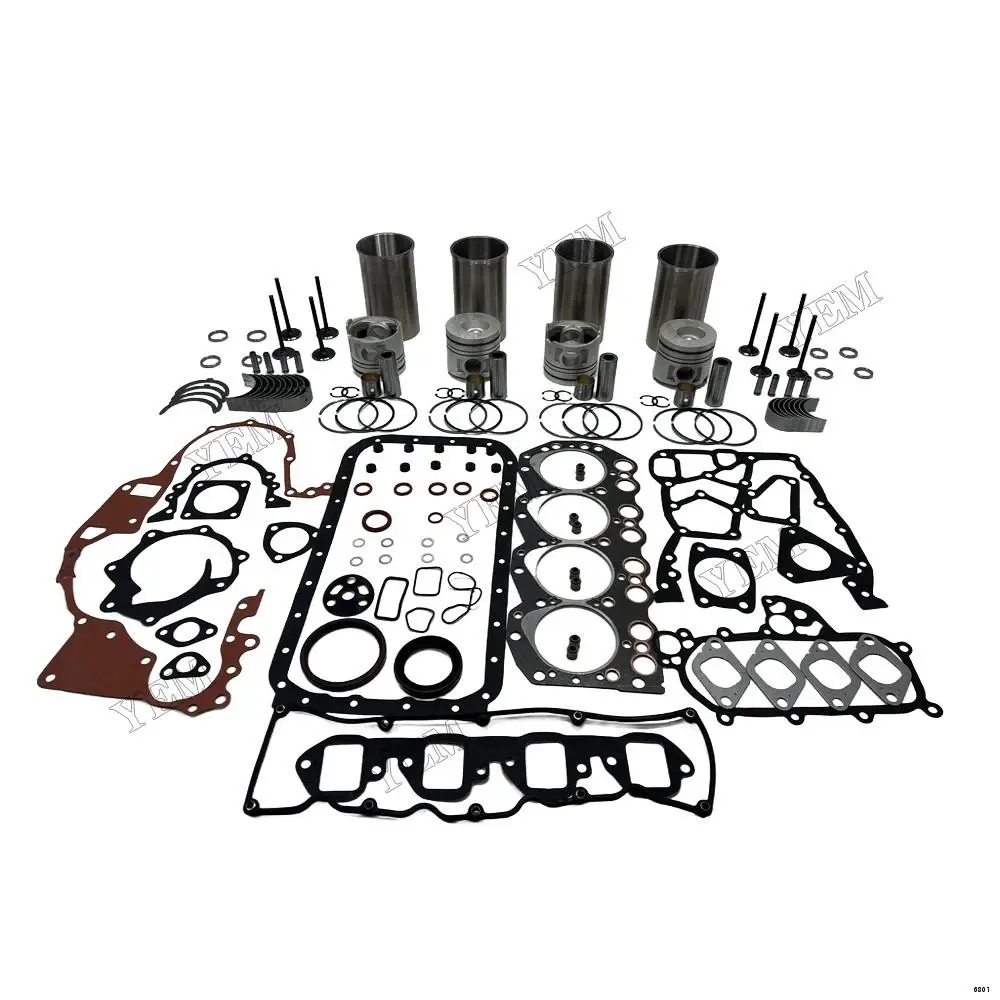 Overhaul Kit With Engine Valves Bearings Set Piston Ring Cylinder Gasket Liner Kit Fit for Nissan BD30