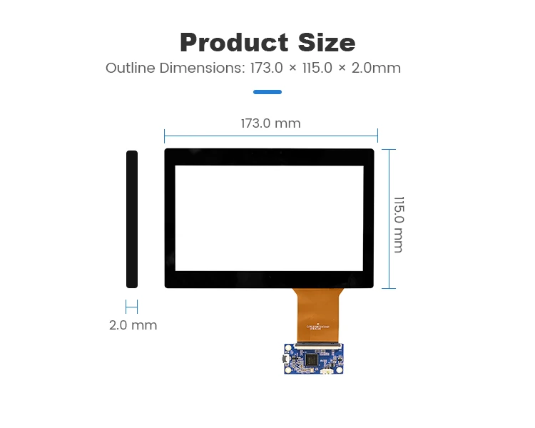 Factory Capacitive Touch Panels 7 Pulgadas Anti-explosion Anti ...