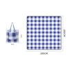Plaid-Blue and white