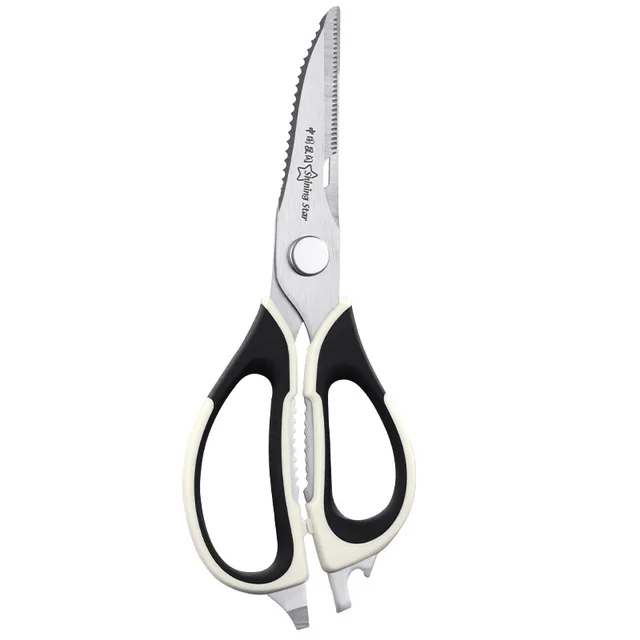 Stainless steel refrigerator scissors, barbecue shears, multifunctional kitchen scissors, powerful chicken bone scissors