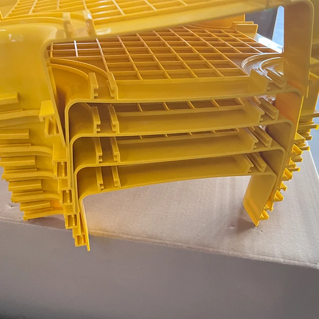 Yellow Fiber Raceway Customized Size Color Abs Pvc Cable Management Cable Tray for Data Center Infrastructure Wiring
