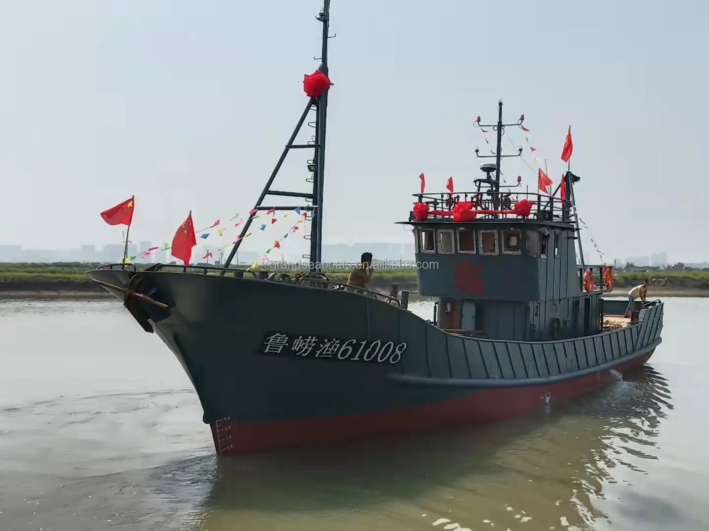 Grandsea 90ft Cheap Fishing Boat Fishing Ship For Sale Steel