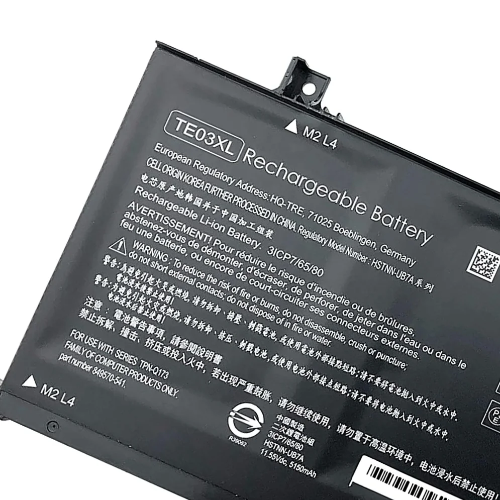 BK-Dbest высокого качества большой емкости для OEM hp TE03XL HSTNN-UB7A TPN-Q173 Аккумуляторы для ноутбуков
